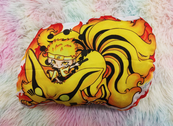 Cojín de peluche cute Naruto and Kurama Six Path Pillow XL