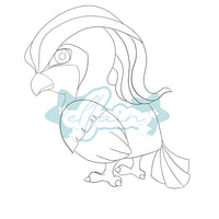 Pidgeot lineart digital download