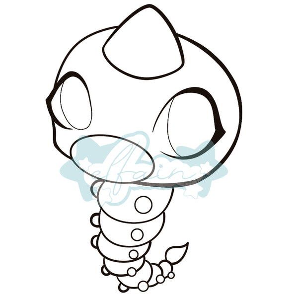 Weedle lineart digital download