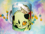 Cute Inuyasha and Kirara mug taza