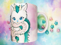 Cute Haku mug taza