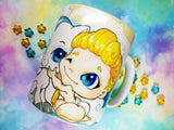 Cute Hercules and Pegasus mug taza