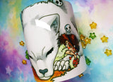 Cute Mononoke and Moro mug taza