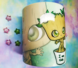 Cute Groot mug taza