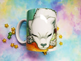 Cute Mononoke and Moro mug taza