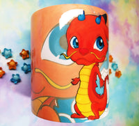 Cute Mushu mug taza