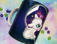 Cute Fury Love Toothless and LightFury mug taza