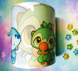 Cute Galar starters mug taza