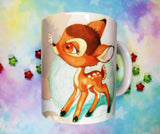 Cute Bambi mug taza