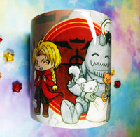 Cute Fullmetal mug taza