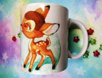 Cute Bambi mug taza