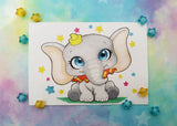 Postal Dumbo postcard