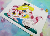 Postal Alicia Alice postcard