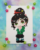 Print Vanellope lámina A5