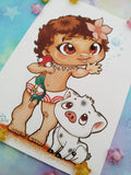 Postal Moana Vaiana postcard