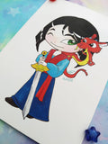 Print Mulan lámina A5