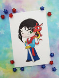 Print Mulan lámina A5