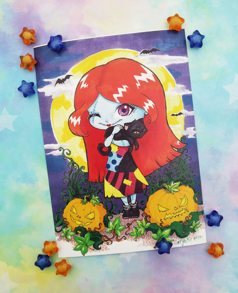 Postal Sally postcard