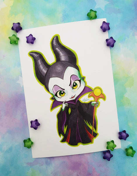 Print Malefica Maleficent lámina A4