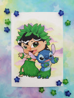 Postal Lilo y Stitch postcard