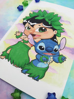 Postal Lilo y Stitch postcard