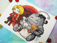 Postal Edward y Alphonse postcard