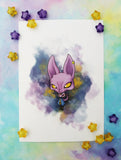 Print Beerus lámina A4