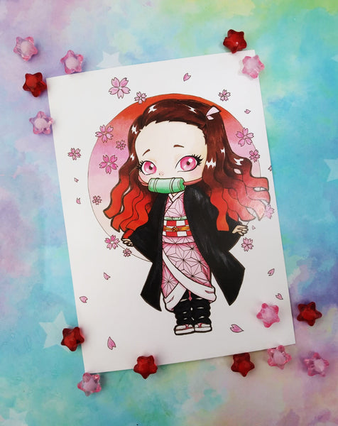 Print Nezuko lámina A4