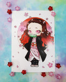 Postal Nezuko postcard