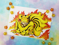 Postal Naruto y Kurama Six Path postcard