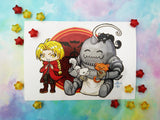 Postal Edward y Alphonse postcard