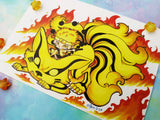 Postal Naruto y Kurama Six Path postcard