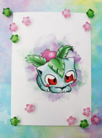 Print Ivysaur lámina A5