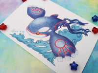 Postal Kyogre postcard