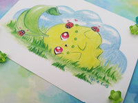 Postal Chikorita postcard