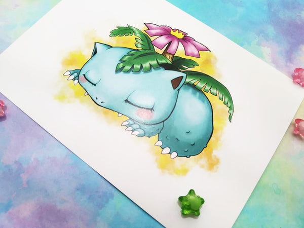 Print Venusaur lámina A4