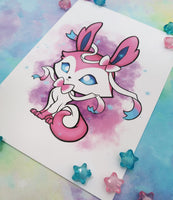 Postal Sylveon postcard