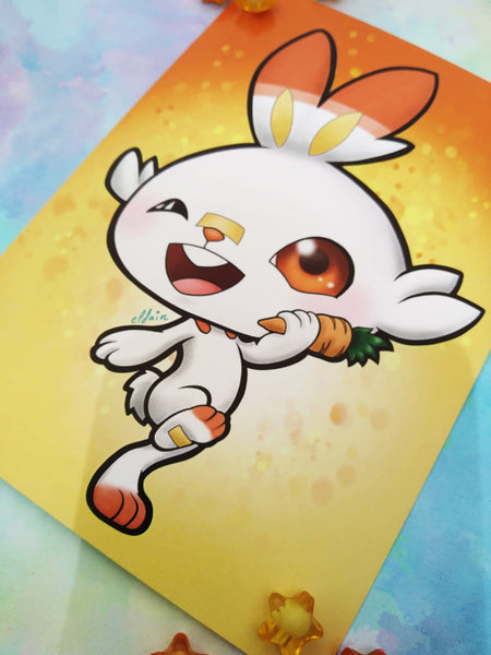 Print Scorbunny lámina A5