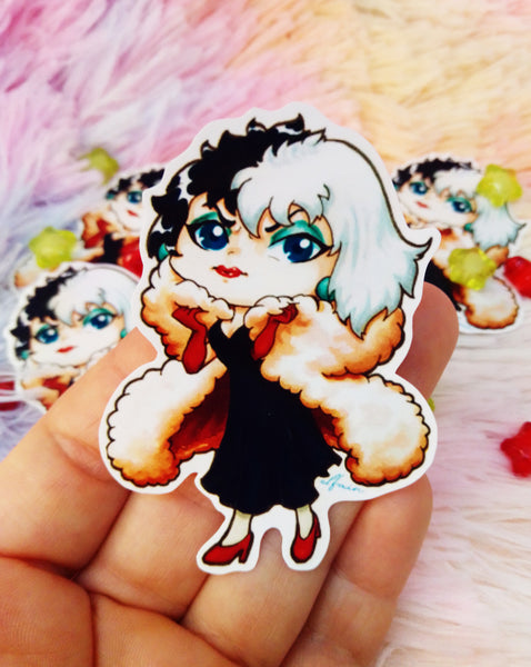 Pegatina Sticker Cruella