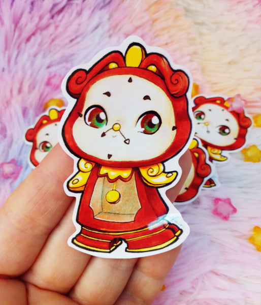 Pegatina Sticker Cogsworth Din Don