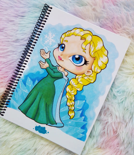 Cute Elsa notebook cuaderno A5