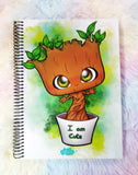 Cute dancing Groot notebook cuaderno A5