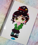 Cute Vanellope notebook cuaderno A5