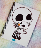 Cute Jack Skeleton notebook cuaderno A5