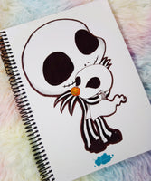 Cute Jack Skeleton notebook cuaderno A5