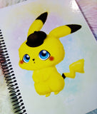 Cute Detective Pikachu notebook cuaderno A5