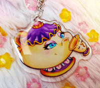 Cute Chip and Potts Keychain LLavero