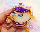 Cute Chip and Potts Keychain LLavero