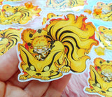 Cute Naruto and Kurama Six Path Pegatina Sticker