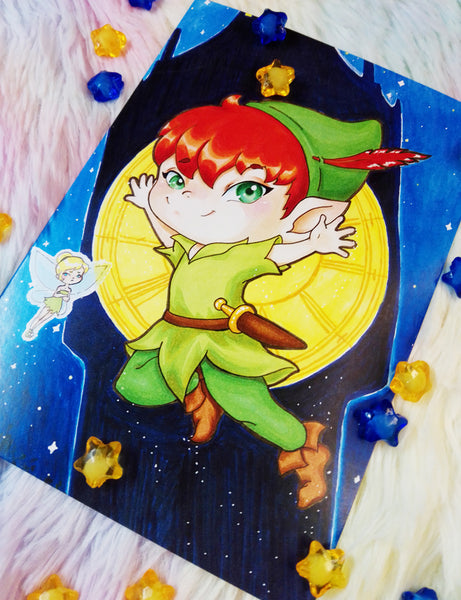 Postal Peter Pan cute postcard